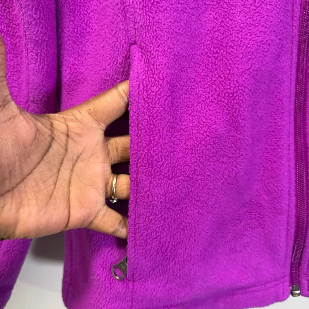 Columbia Girl’s Vibrant Magenta Fleece Jacket Sz 14/16 Large‎ - Picture 6 of 10